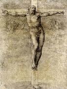 Michelangelo Buonarroti Christ on the Cross Spain oil painting artist